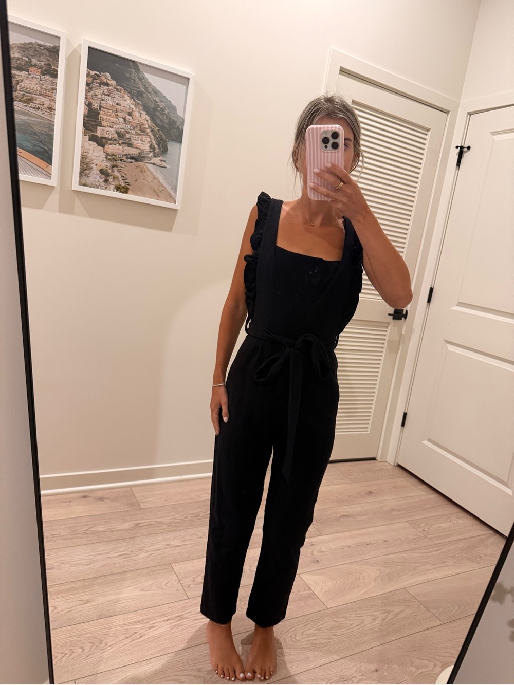 Hello Molly Jumpsuit with Waist Tie